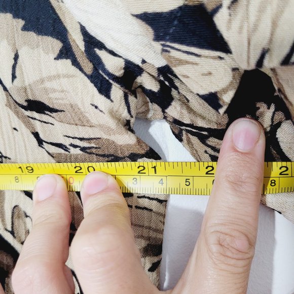 Alfred Dunner Vintage Hawaiian Short Sleeve Blouse Pads Top Button Front Retro - Picture 10 of 12